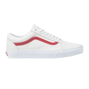 Vans Old Skool Leather Pop White Chili Pepper Sneakers RARE
